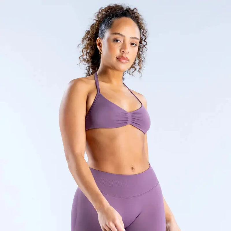 DF Yoga Impact Sports Set - Seamless Sculpt Fit with Strappy Back High-Waisted Bottoms Ultra-Flattering Activewear Look for Women Gym Stuff