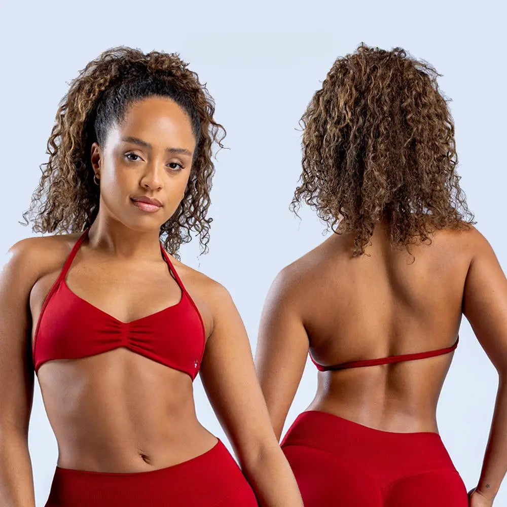 DF Yoga Impact Sports Set - Seamless Sculpt Fit with Strappy Back High-Waisted Bottoms Ultra-Flattering Activewear Look for Women Gym Stuff