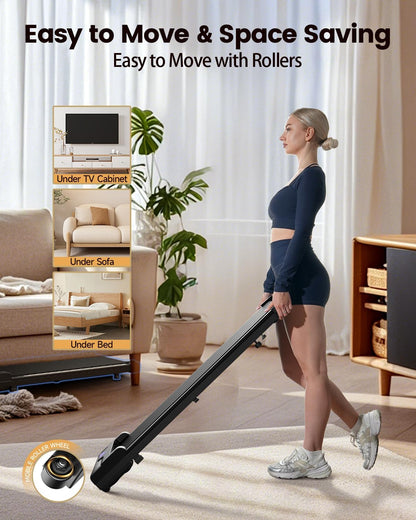 Compact and Portable Walking Pad Treadmill - Perfect Mini Under Desk Solution for Home and Office Workouts
