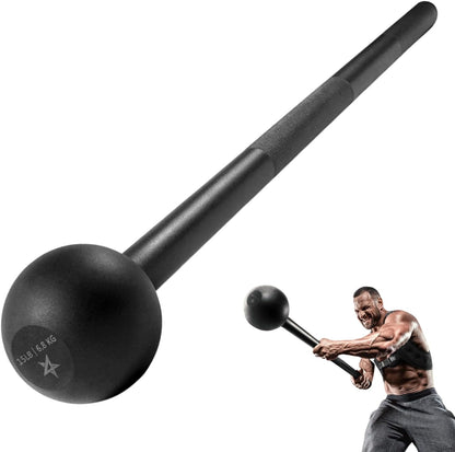 Ultimate Steel Mace Bell for Full Body Strength Training - Perfect for Muscle, Shoulder, Grip & Forearm Workouts - Available in 5 to 30 LB for Men & Women