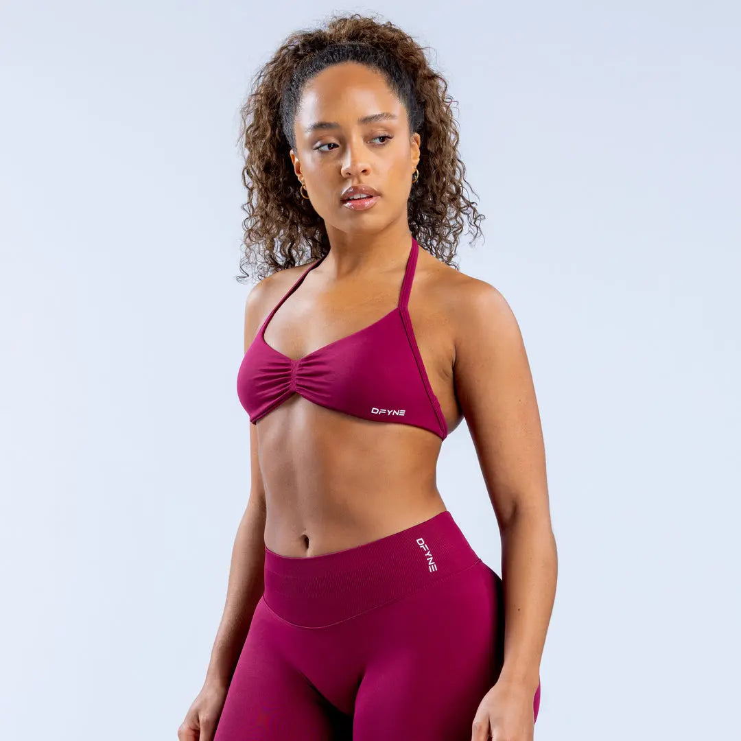 DF Yoga Impact Sports Set - Seamless Sculpt Fit with Strappy Back High-Waisted Bottoms Ultra-Flattering Activewear Look for Women Gym Stuff