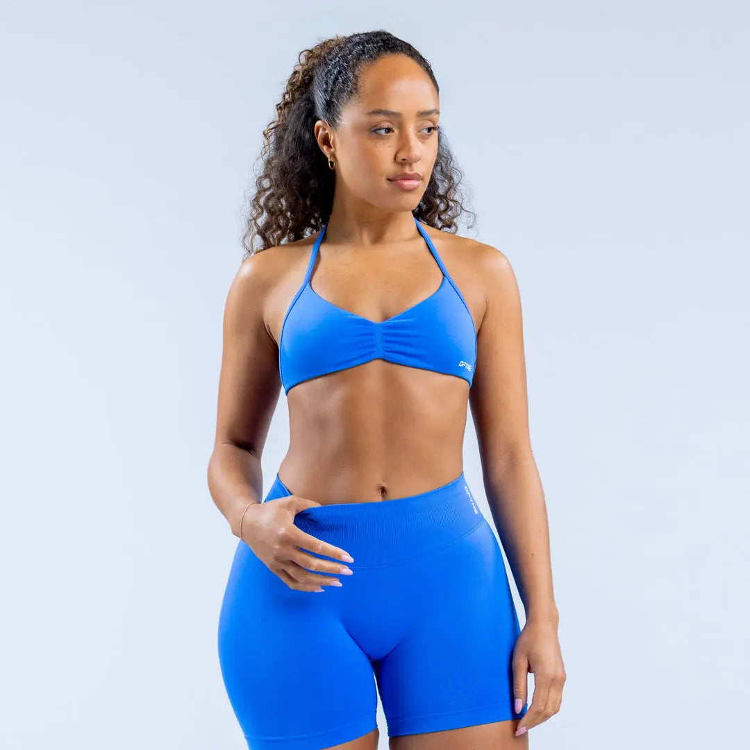 DF Yoga Impact Sports Set - Seamless Sculpt Fit with Strappy Back High-Waisted Bottoms Ultra-Flattering Activewear Look for Women Gym Stuff