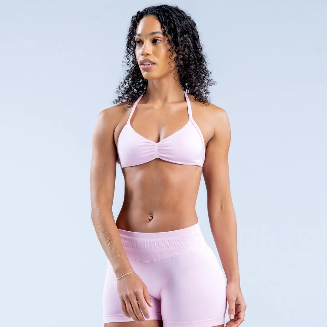 DF Yoga Impact Sports Set - Seamless Sculpt Fit with Strappy Back High-Waisted Bottoms Ultra-Flattering Activewear Look for Women Gym Stuff