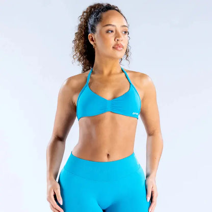DF Yoga Impact Sports Set - Seamless Sculpt Fit with Strappy Back High-Waisted Bottoms Ultra-Flattering Activewear Look for Women Gym Stuff
