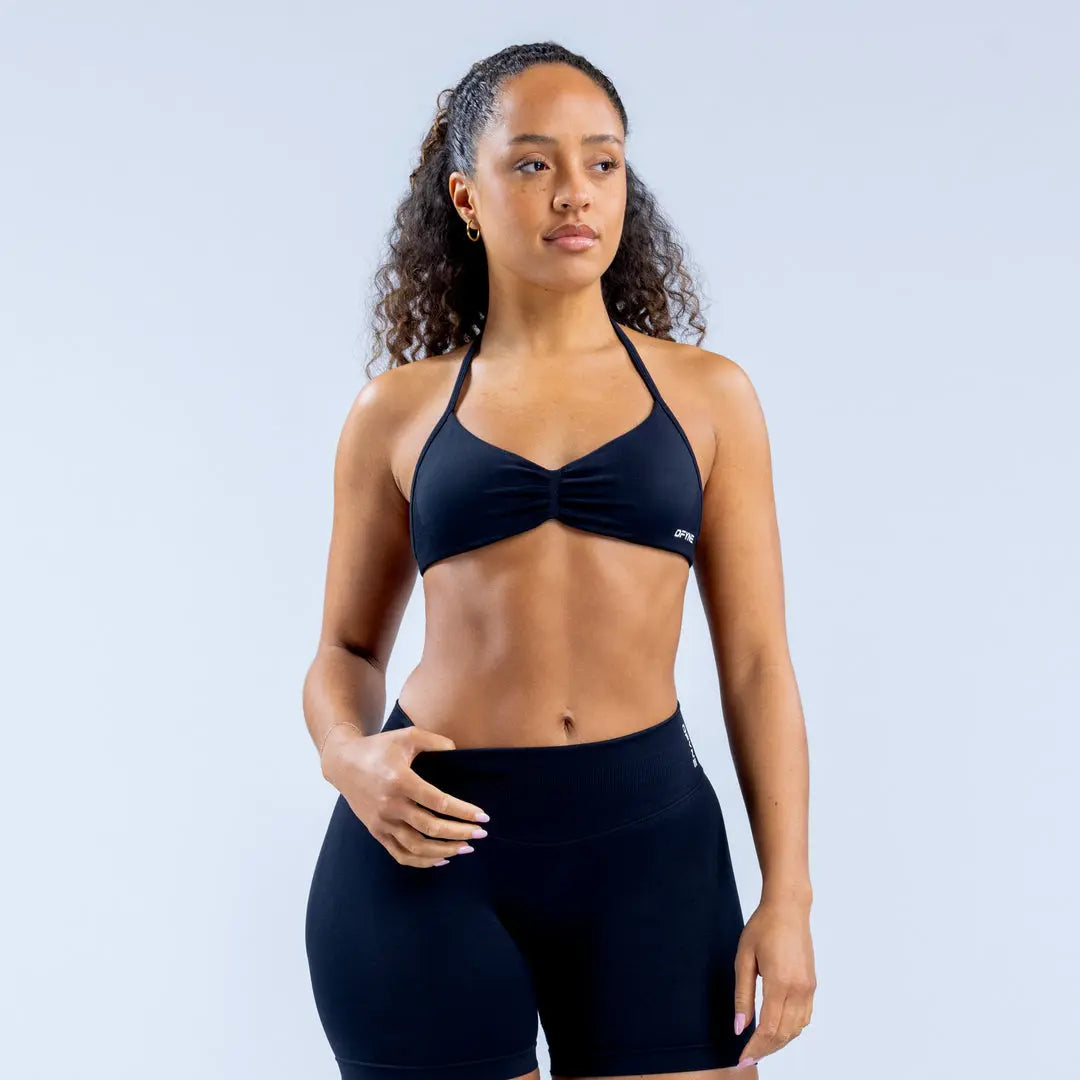 DF Yoga Impact Sports Set - Seamless Sculpt Fit with Strappy Back High-Waisted Bottoms Ultra-Flattering Activewear Look for Women Gym Stuff