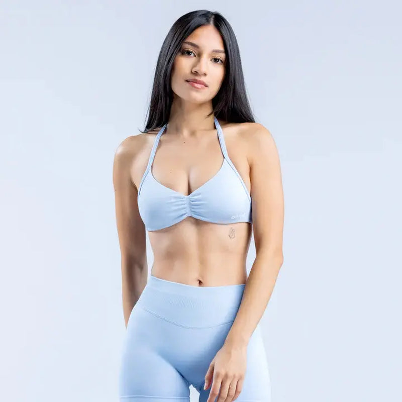DF Yoga Impact Sports Set - Seamless Sculpt Fit with Strappy Back High-Waisted Bottoms Ultra-Flattering Activewear Look for Women Gym Stuff