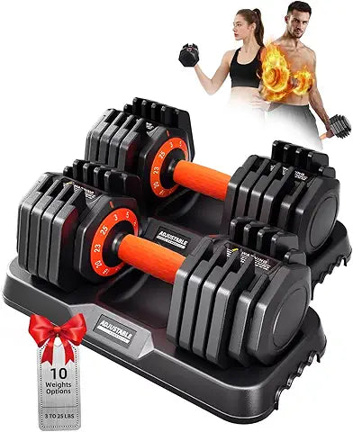 Adjustable Dumbbells Set, 160Lb(80Lbs*2) 16 in 1 Quick-Select 5-80Lbs Full Body Home Workout