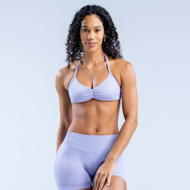 DF Yoga Impact Sports Set - Seamless Sculpt Fit with Strappy Back High-Waisted Bottoms Ultra-Flattering Activewear Look for Women Gym Stuff